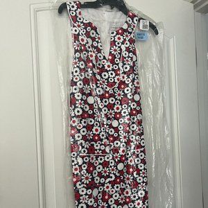 New Trina Turk Sheath floral Midi Dress